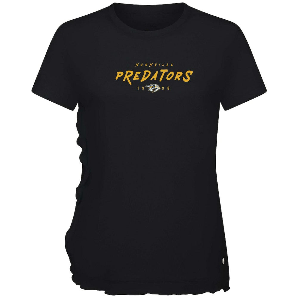 Nashville Predators Levelwear Women's Airflow Scratched T-Shirt - Black - NHL 203091802