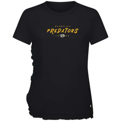Nashville Predators Levelwear Women's Airflow Scratched T-Shirt - Black - NHL 203091802