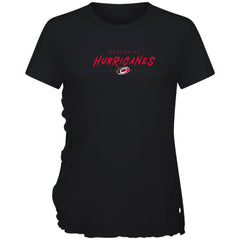 Carolina Hurricanes Levelwear Women's Airflow Scratched T-Shirt - Black - NHL 203091807