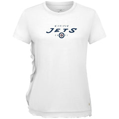 Winnipeg Jets Levelwear Women's Airflow Scratched T-Shirt - White - NHL 203091815