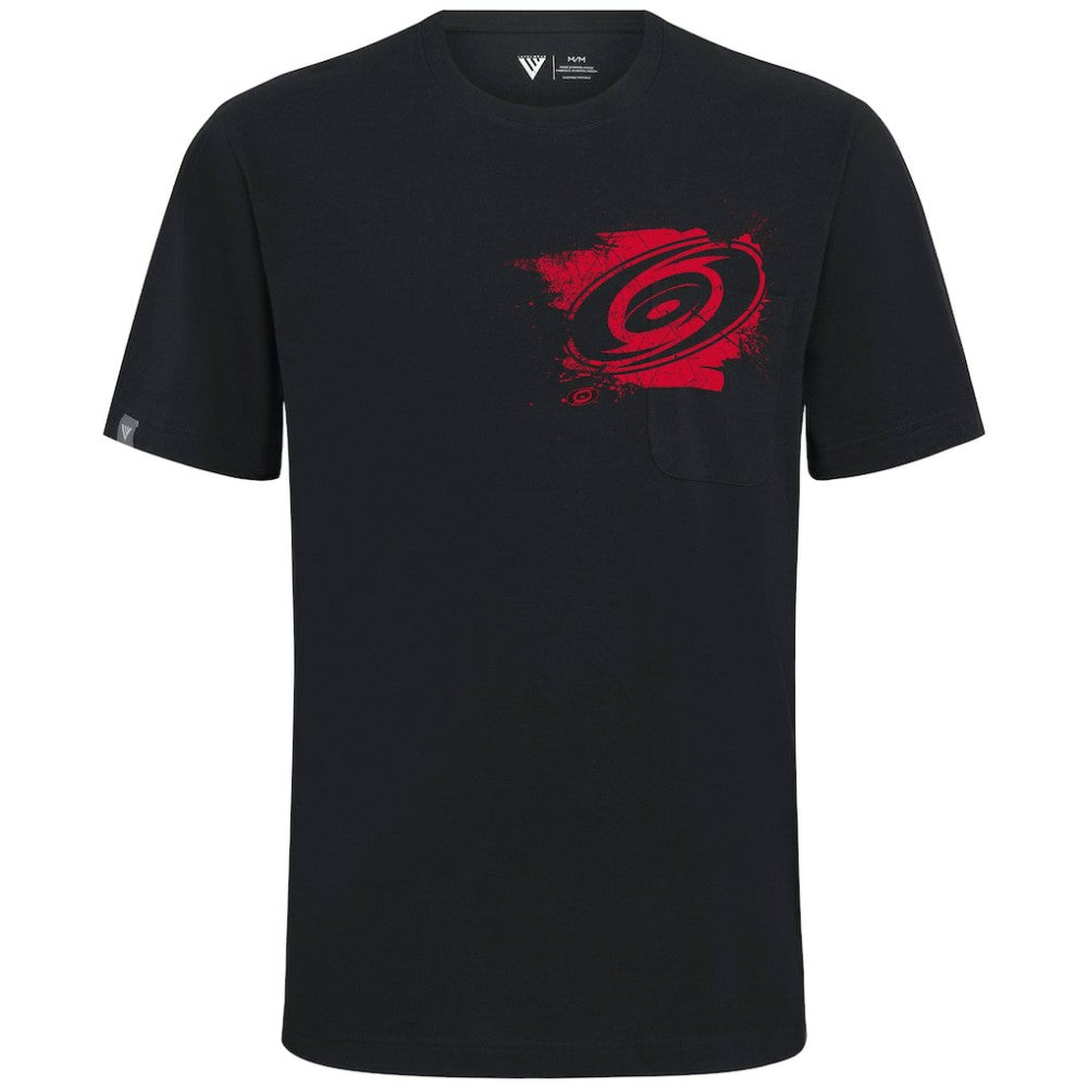 Carolina Hurricanes Levelwear Focal Blasted T-Shirt - Black - NHL 203091861