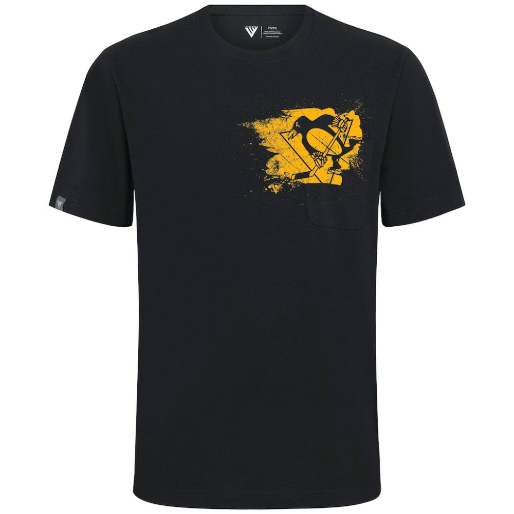 Pittsburgh Penguins Levelwear Focal Blasted T-Shirt - Black - NHL 203091881