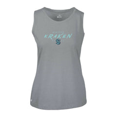 Seattle Kraken Levelwear Women's Macy Scratched Tank Top - Gray - NHL 203091887