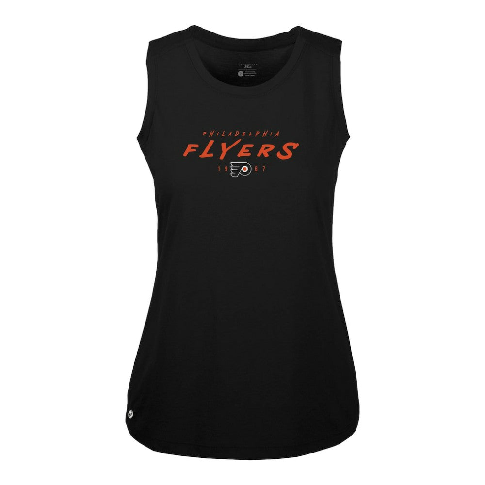 Philadelphia Flyers Levelwear Women's Macy Scratched Tank Top - Black - NHL 203091895