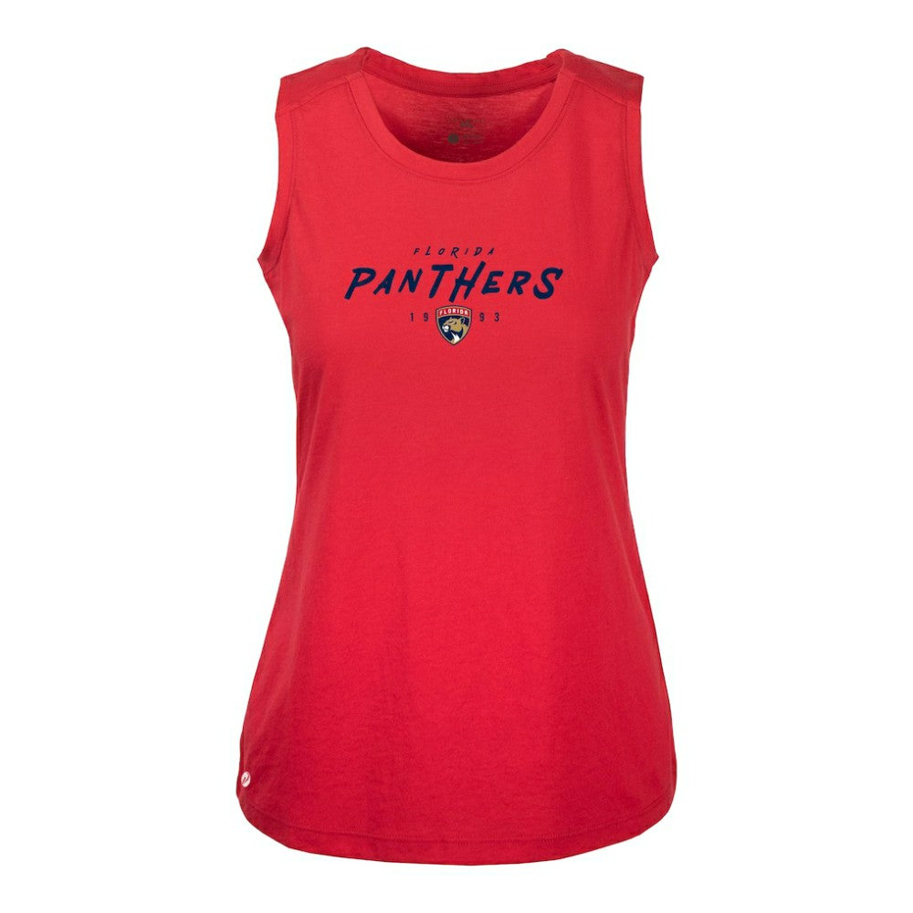 Florida Panthers Levelwear Women's Macy Scratched Tank Top - Red - NHL 203091912