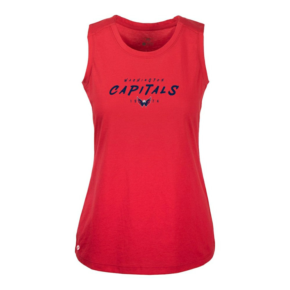 Washington Capitals Levelwear Women's Macy Scratched Tank Top - Red - NHL 203091916
