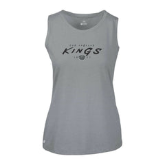 Los Angeles Kings Levelwear Women's Macy Scratched Tank Top - Gray - NHL 203091919