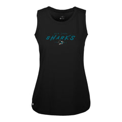 San Jose Sharks Levelwear Women's Macy Scratched Tank Top - Black - NHL 203091920