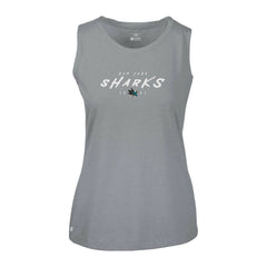 San Jose Sharks Levelwear Women's Macy Scratched Tank Top - Gray - NHL 203091921