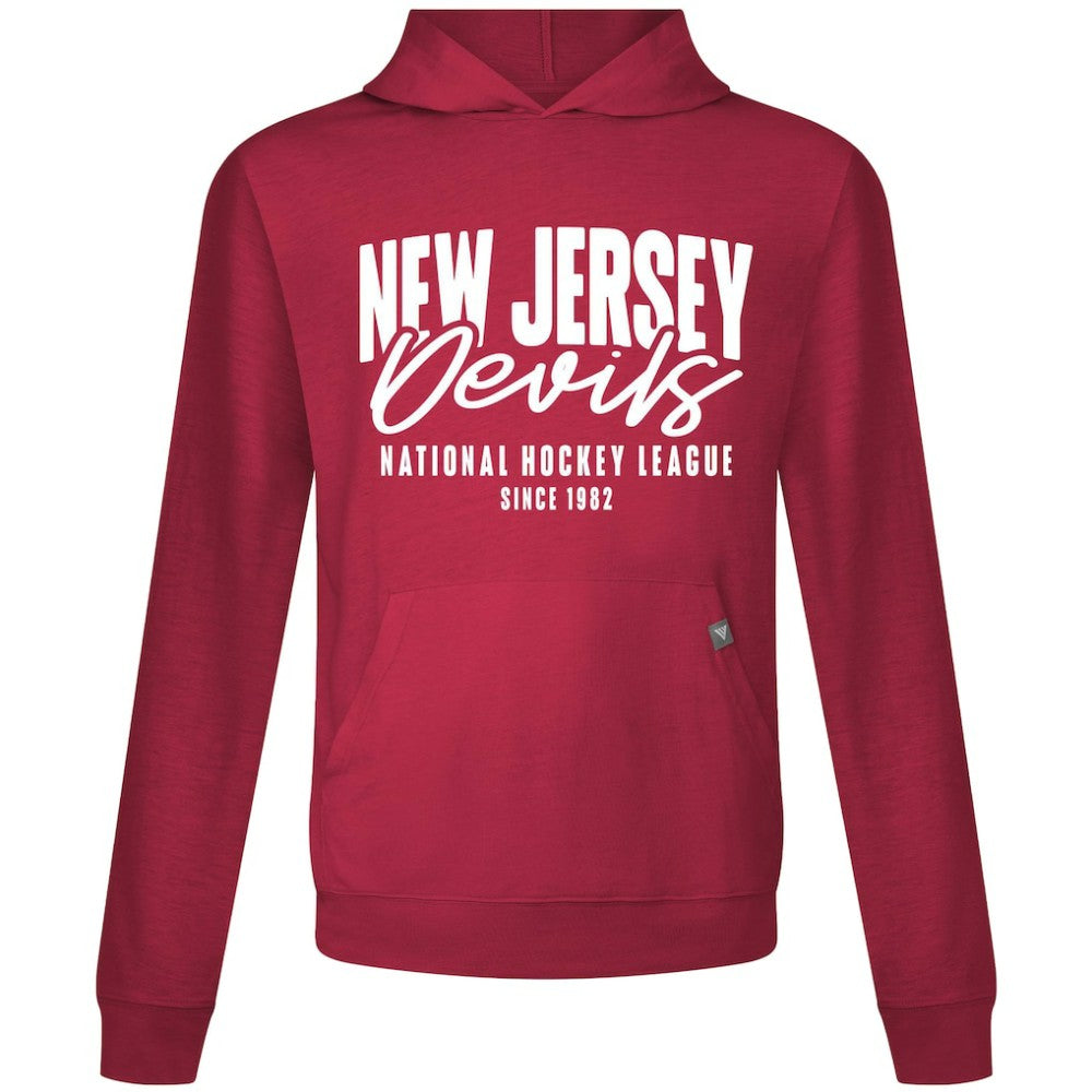 New Jersey Devils Levelwear Relay Response Pullover Hoodie - Red - NHL 203092079
