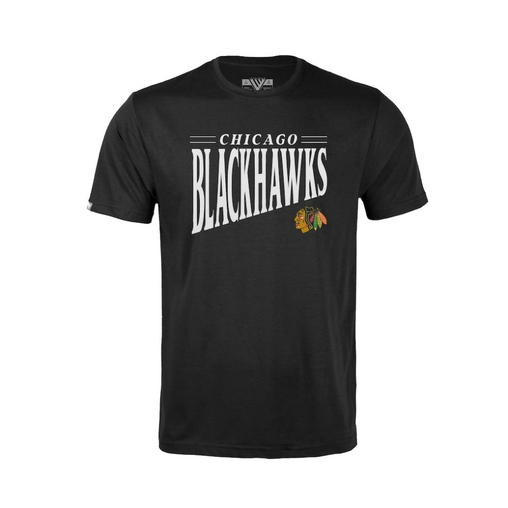 Chicago Blackhawks Levelwear Youth Little Richmond Tally T-Shirt - Black - NHL 203092194
