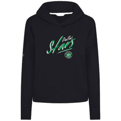 Dallas Stars Levelwear Women's Sweet Sizzle Tri-Blend Cropped Pullover Hoodie - Black - NHL 203092224