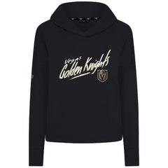 Vegas Golden Knights Levelwear Women's Sweet Sizzle Tri-Blend Cropped Pullover Hoodie - Black - NHL 203092229