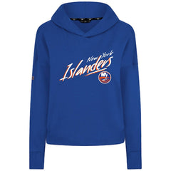New York Islanders Levelwear Women's Sweet Sizzle Tri-Blend Cropped Pullover Hoodie - Royal - NHL 203092238