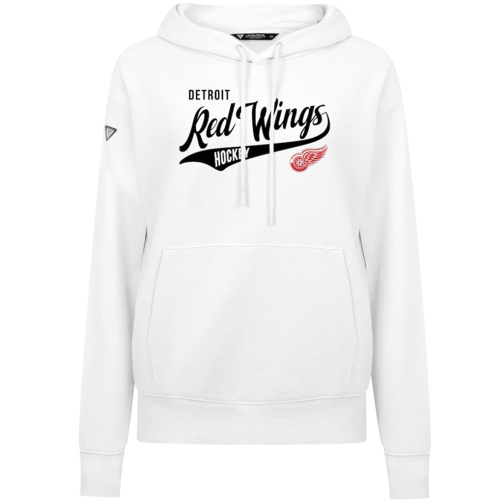 Detroit Red Wings Levelwear Women's Adorn Glide Pullover Hoodie - White - NHL 203092256