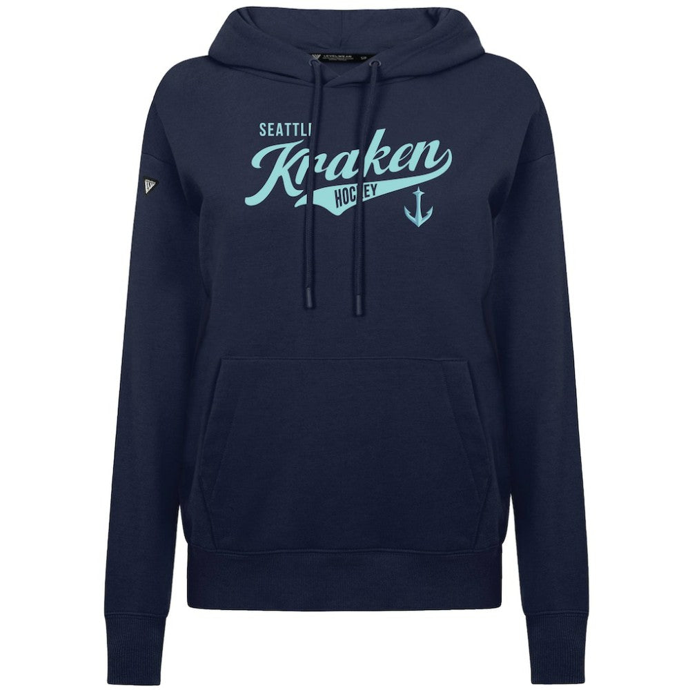 Seattle Kraken Levelwear Women's Adorn Glide Pullover Hoodie - Deep Sea Blue - NHL 203092257