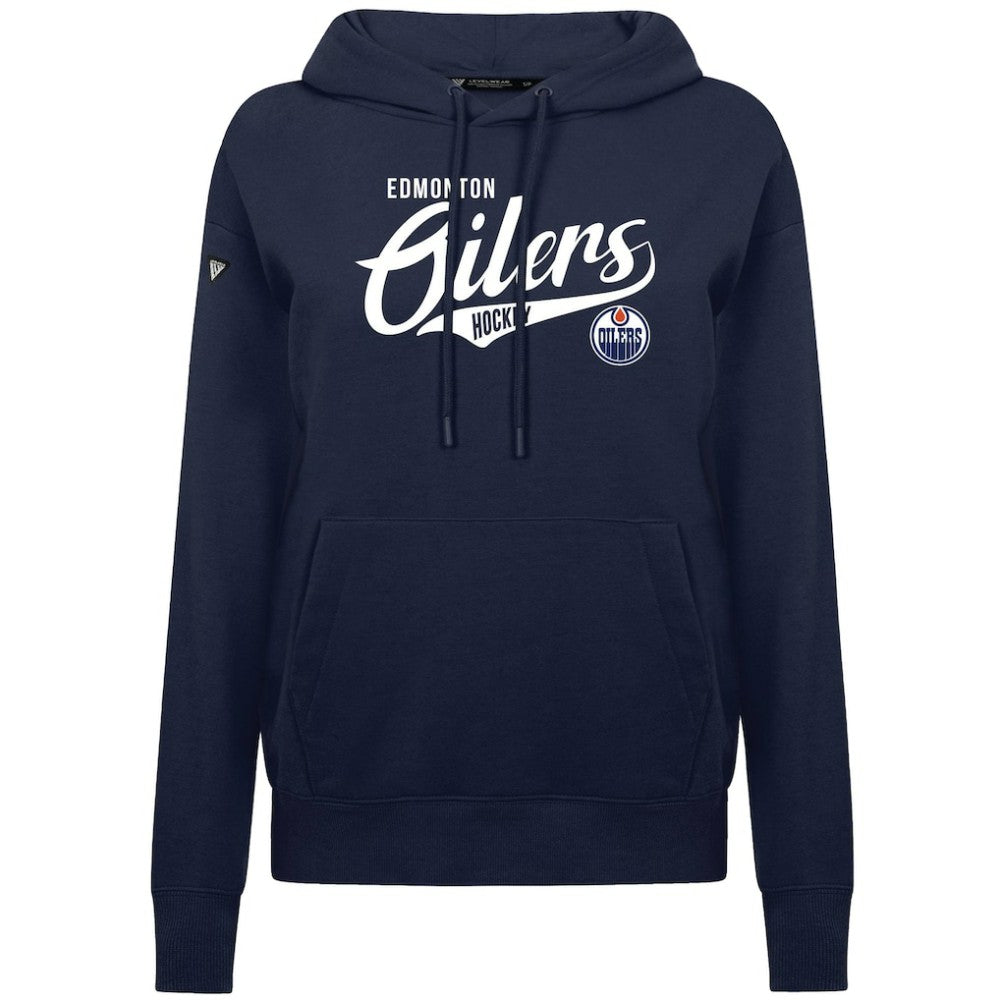 Edmonton Oilers Levelwear Women's Adorn Glide Pullover Hoodie - Navy - NHL 203092258