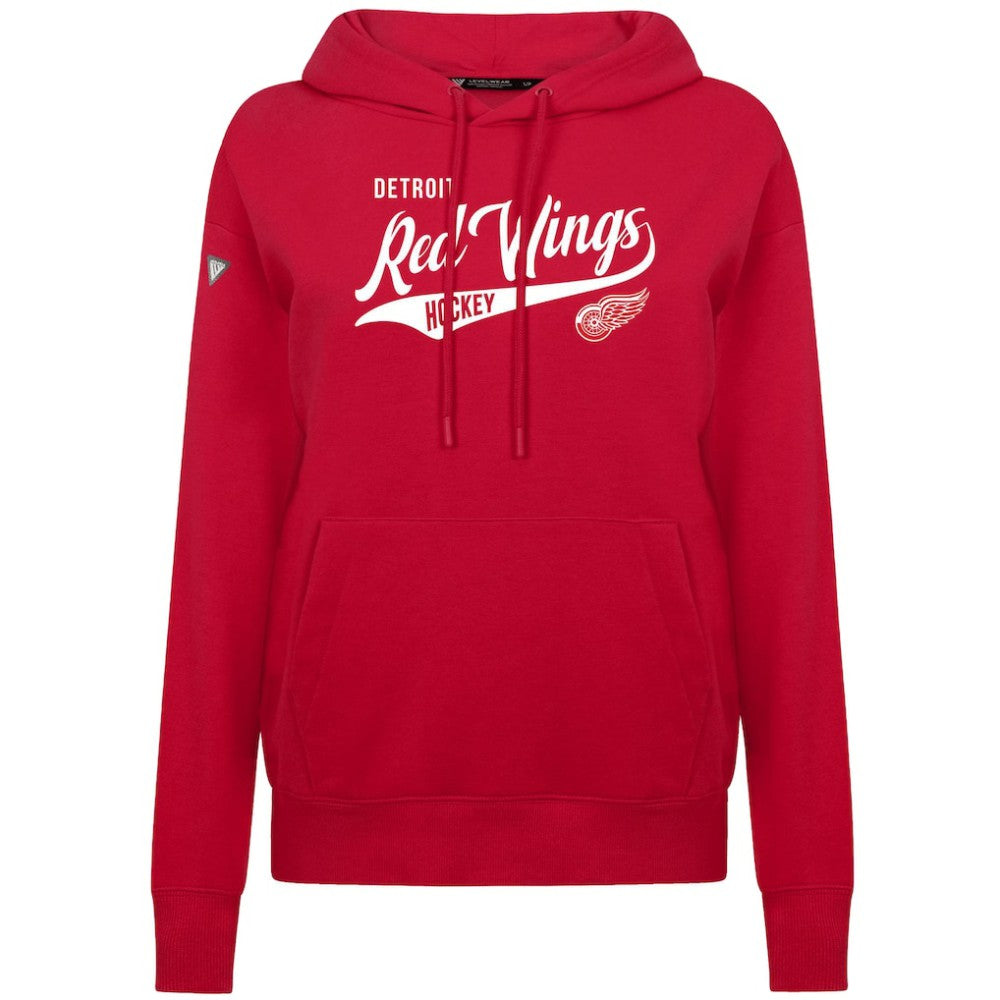 Detroit Red Wings Levelwear Women's Adorn Glide Pullover Hoodie - Red - NHL 203092267