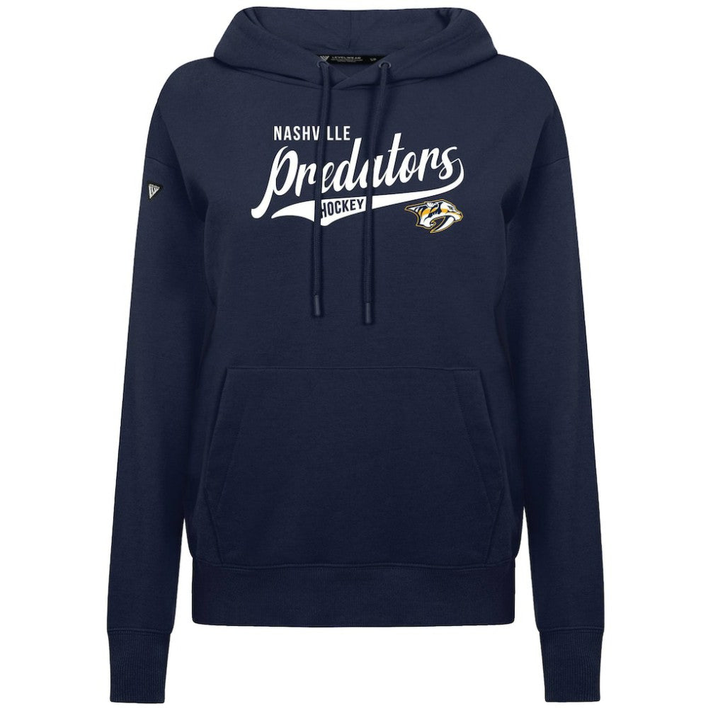 Nashville Predators Levelwear Women's Adorn Glide Pullover Hoodie - Navy - NHL 203092270