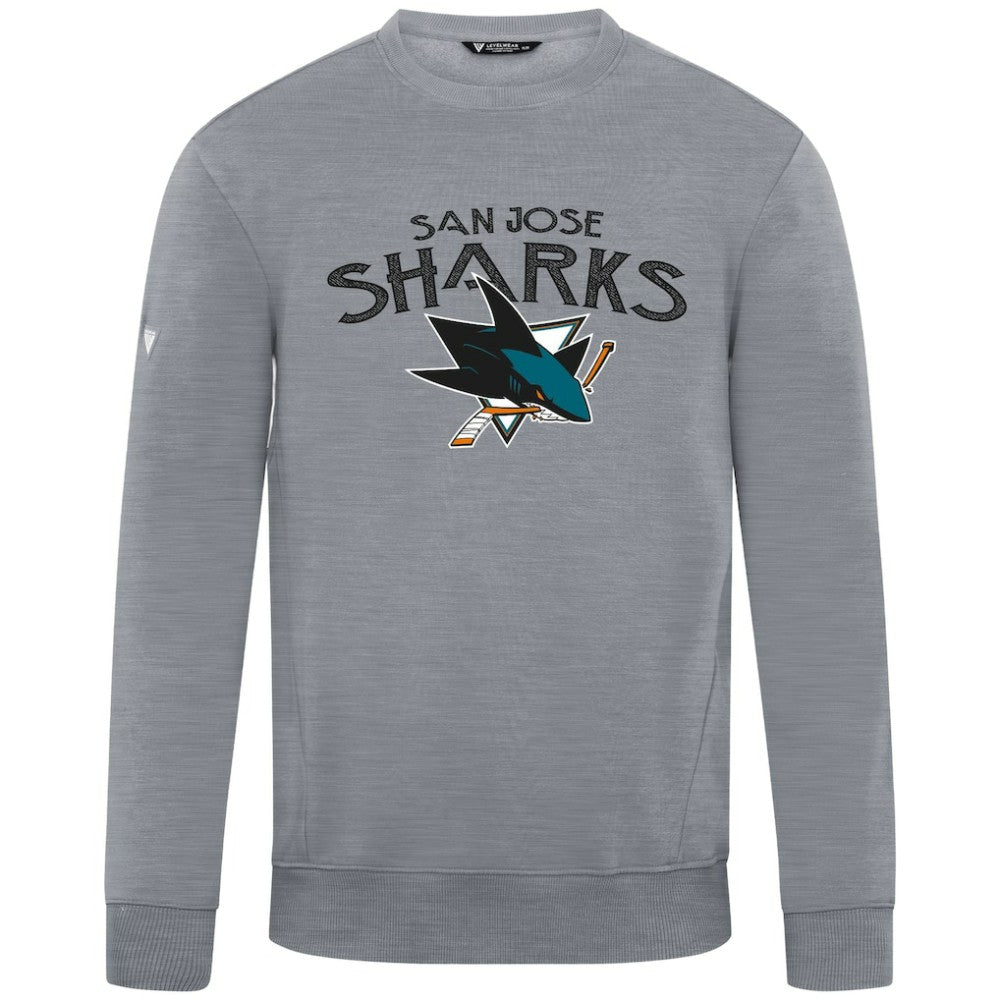 San Jose Sharks Levelwear Zane Mission Sweatshirt - Gray - NHL 203092316