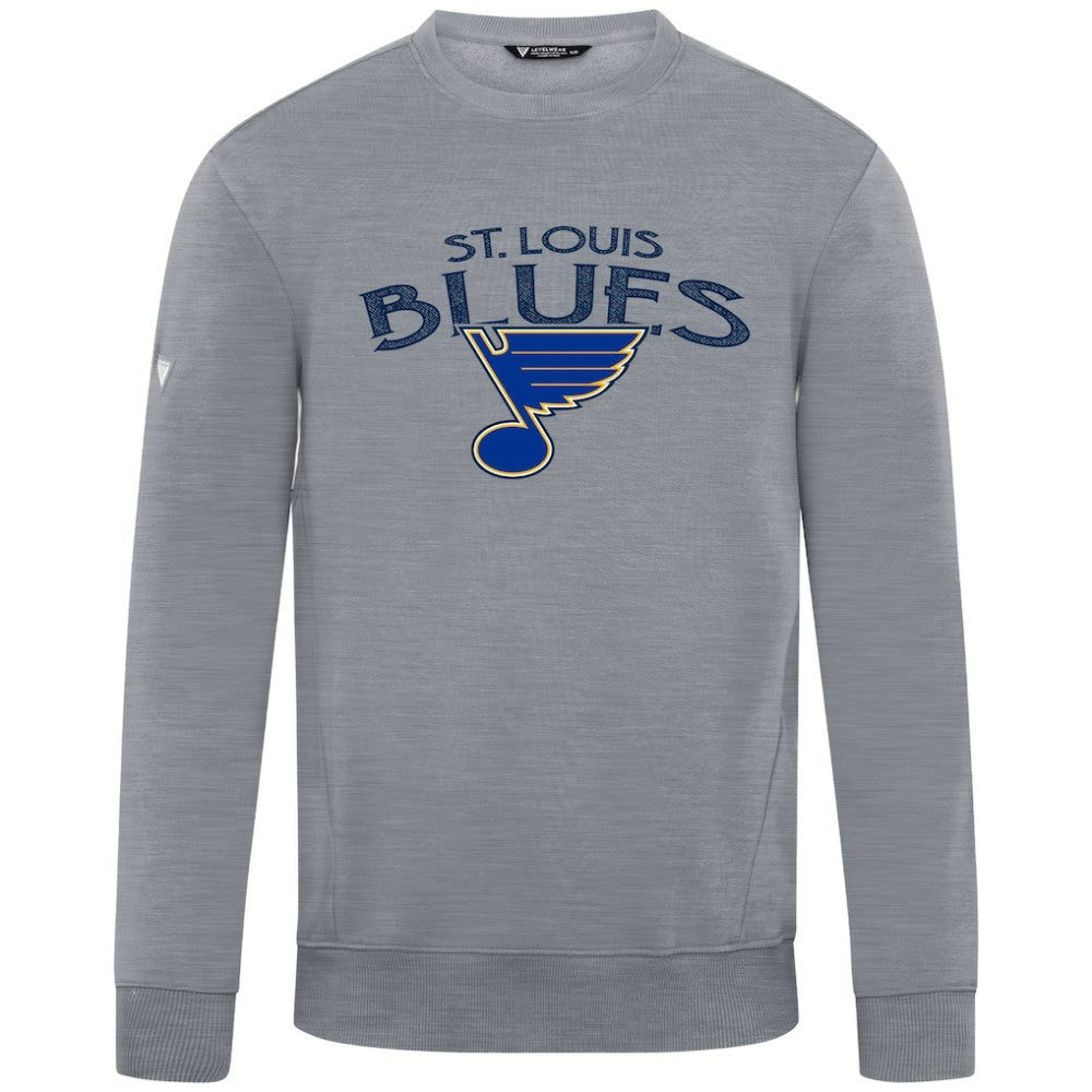 St. Louis Blues Levelwear Zane Mission Sweatshirt - Gray - NHL 203092323