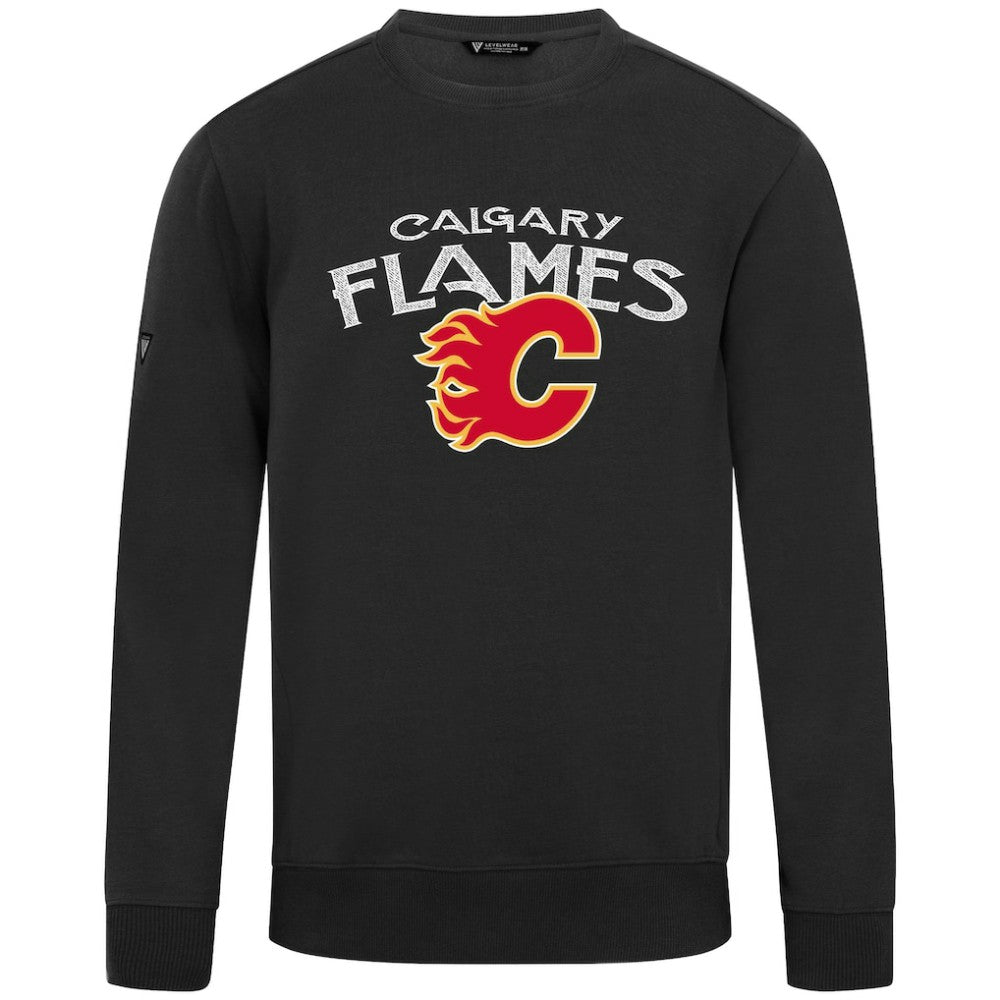 Calgary Flames Levelwear Zane Mission Sweatshirt - Black - NHL 203092332