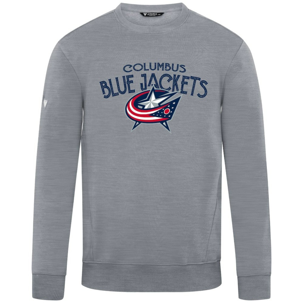 Columbus Blue Jackets Levelwear Zane Mission Sweatshirt - Gray - NHL 203092337