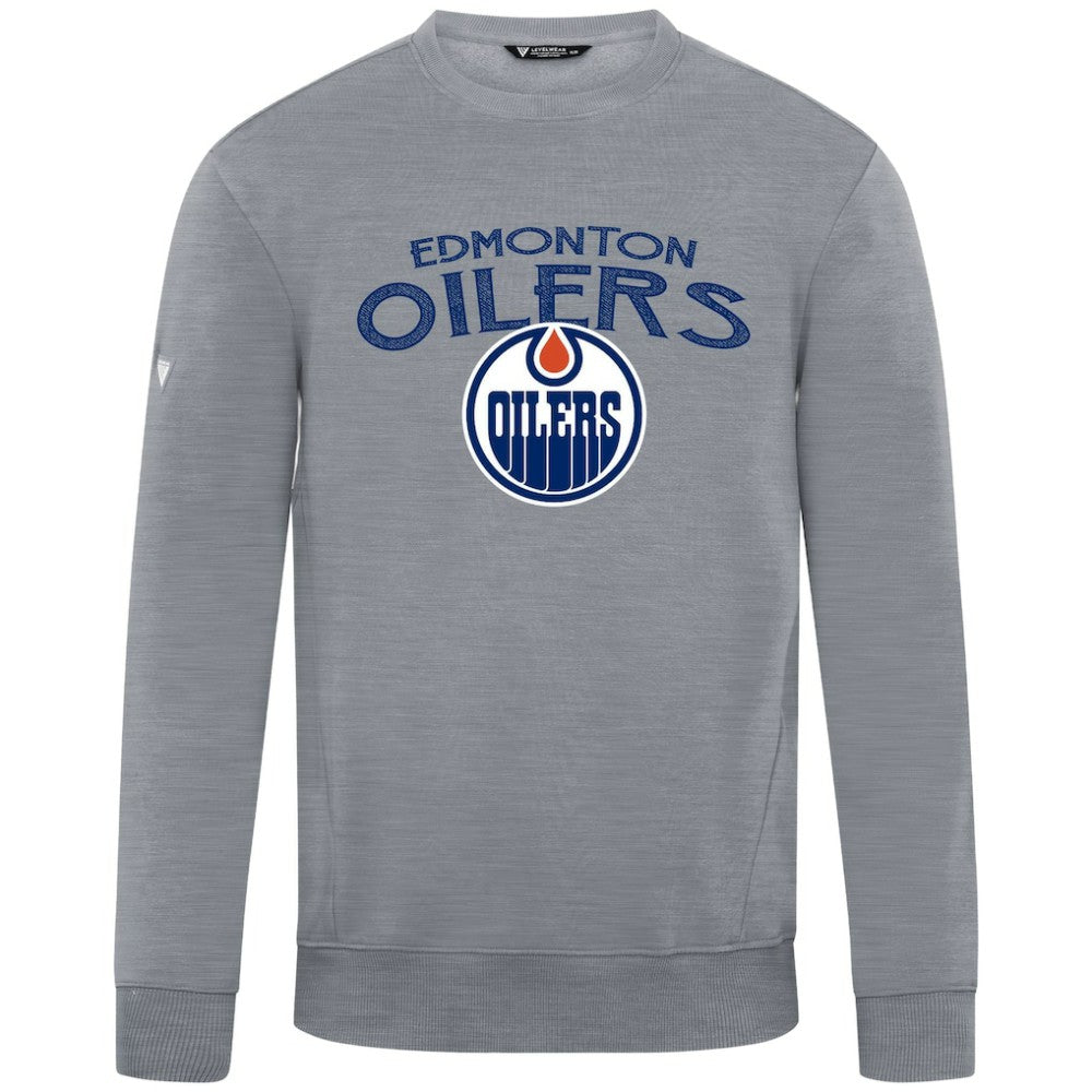 Edmonton Oilers Levelwear Zane Mission Sweatshirt - Gray - NHL 203092344
