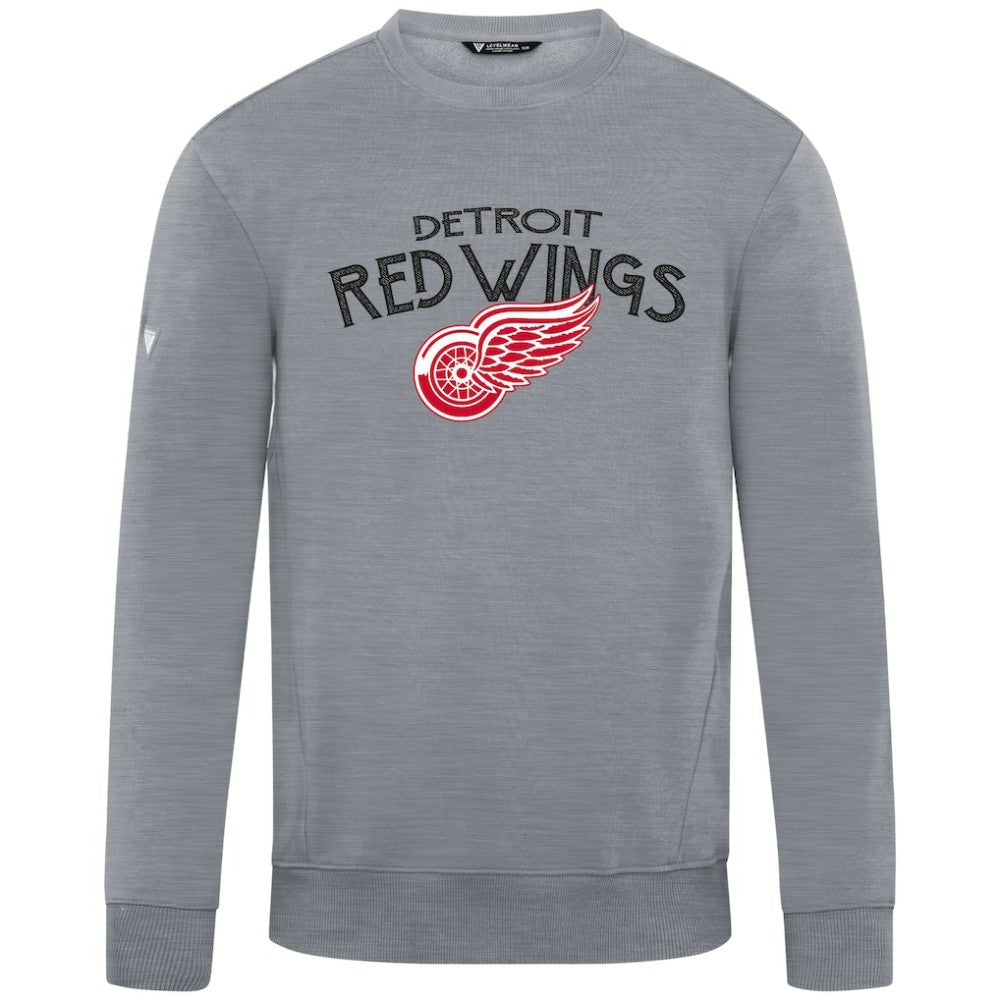 Detroit Red Wings Levelwear Zane Mission Sweatshirt - Gray - NHL 203092364