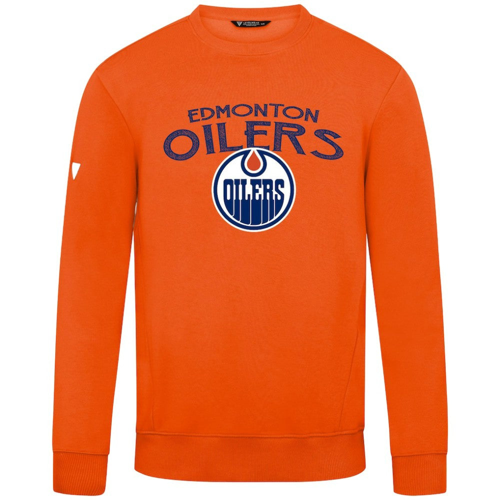 Edmonton Oilers Levelwear Zane Mission Sweatshirt - Orange - NHL 203092366