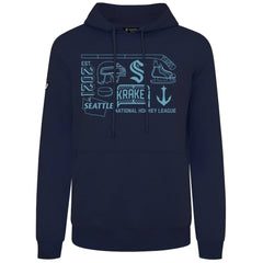 Seattle Kraken Levelwear Podium Campaign Pullover Hoodie - Deep Sea Blue - NHL 203092398