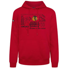 Chicago Blackhawks Levelwear Podium Campaign Pullover Hoodie - Red - NHL 203092402