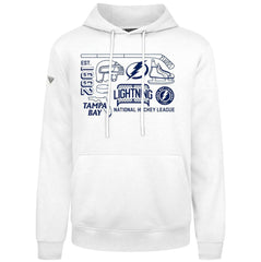 Tampa Bay Lightning Levelwear Podium Campaign Pullover Hoodie - White - NHL 203092423