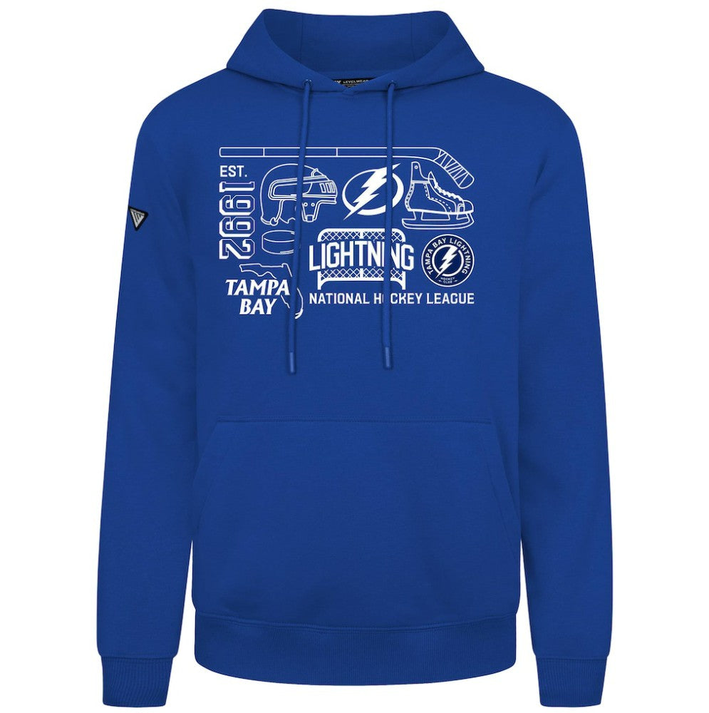 Tampa Bay Lightning Levelwear Podium Campaign Pullover Hoodie - Royal - NHL 203092426