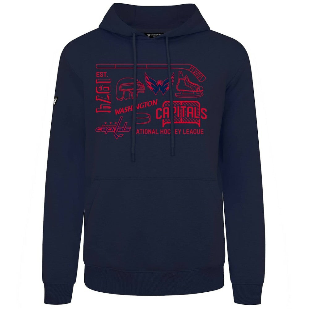 Washington Capitals Levelwear Podium Campaign Pullover Hoodie - Navy - NHL 203092427