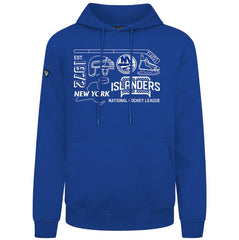New York Islanders Levelwear Podium Campaign Pullover Hoodie - Royal - NHL 203092436