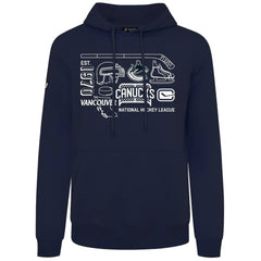 Vancouver Canucks Levelwear Podium Campaign Pullover Hoodie - Navy - NHL 203092441