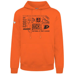 Anaheim Ducks Levelwear Podium Campaign Pullover Hoodie - Orange - NHL 203092449