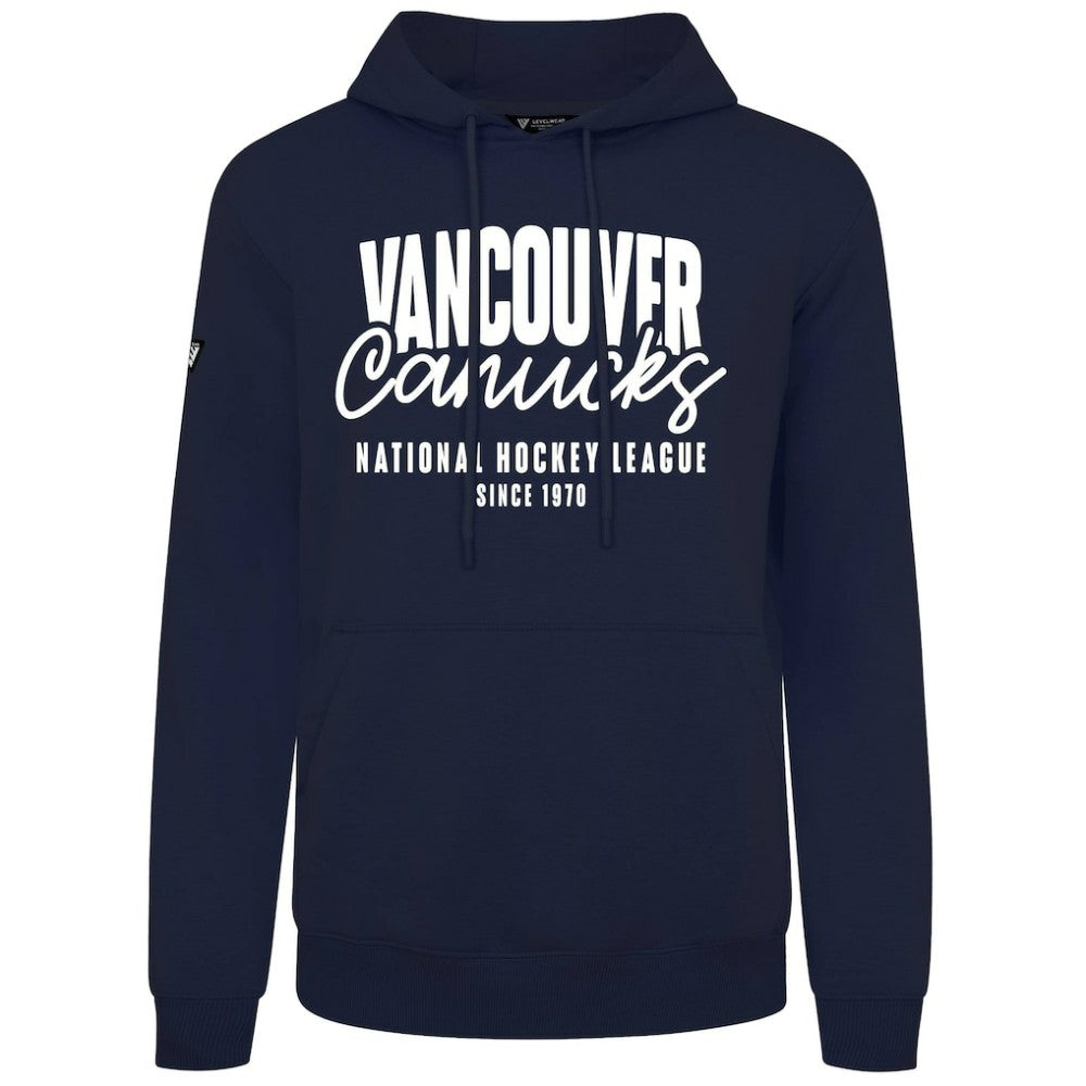 Vancouver Canucks Levelwear Podium Response Pullover Hoodie - Navy - NHL 203092456
