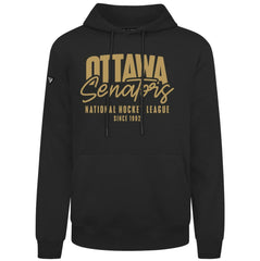 Ottawa Senators Levelwear Podium Response Pullover Hoodie - Black - NHL 203092457