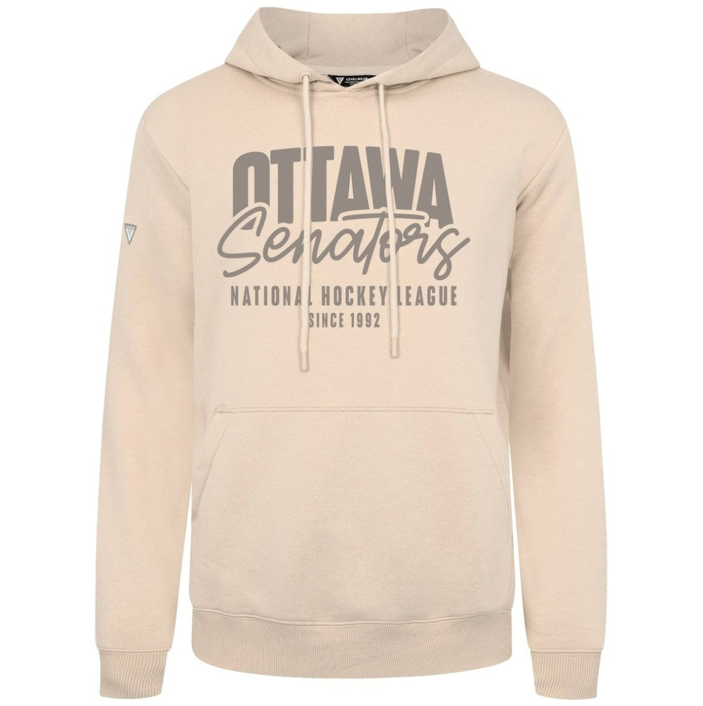 Ottawa Senators Levelwear Podium Response Pullover Hoodie - Khaki - NHL 203092459