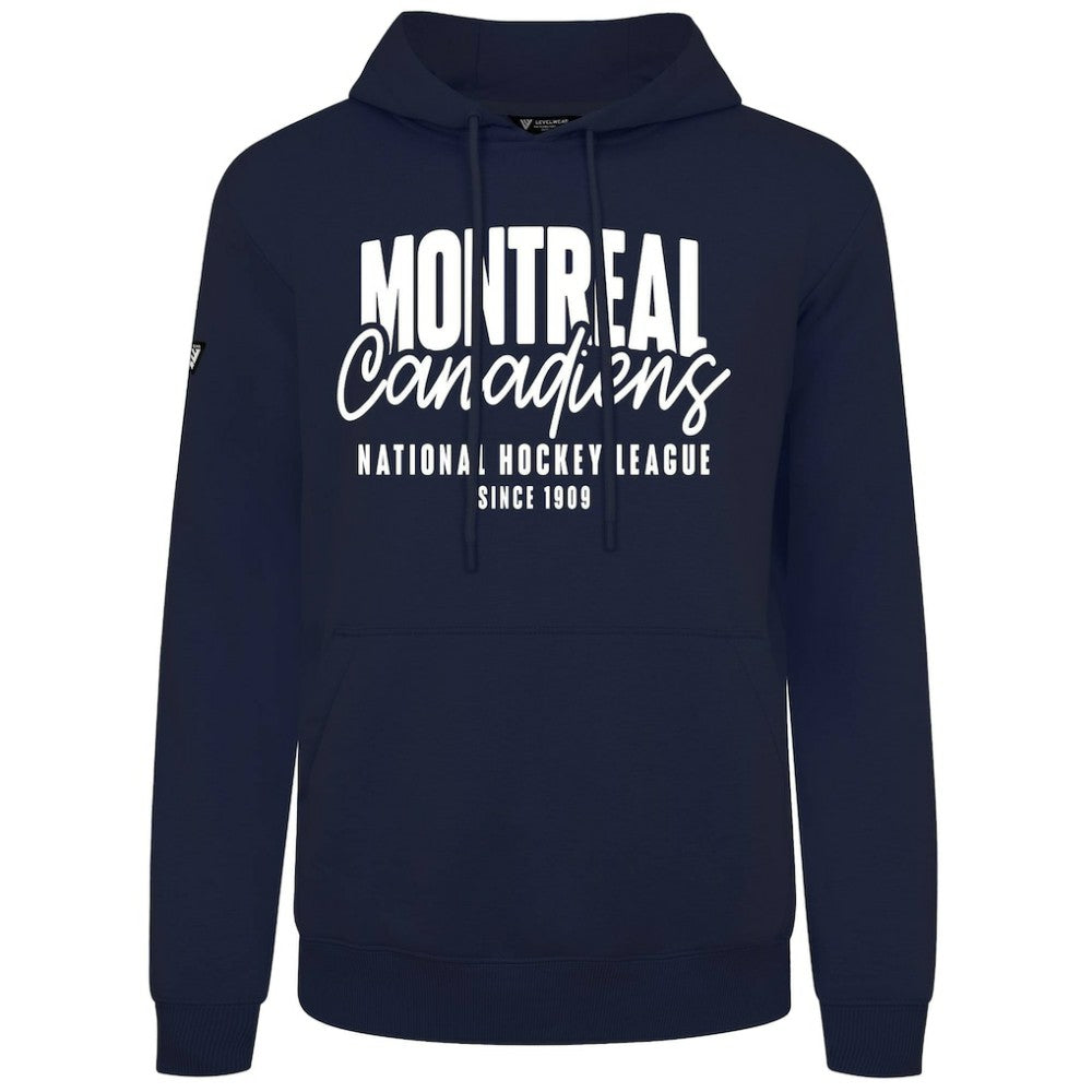 Montreal Canadiens Levelwear Podium Response Pullover Hoodie - Navy - NHL 203092472