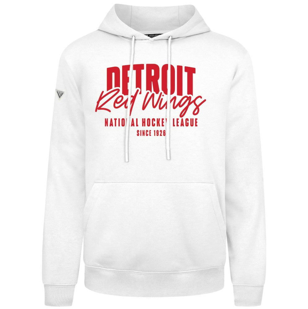 Detroit Red Wings Levelwear Podium Response Pullover Hoodie - White - NHL 203092473