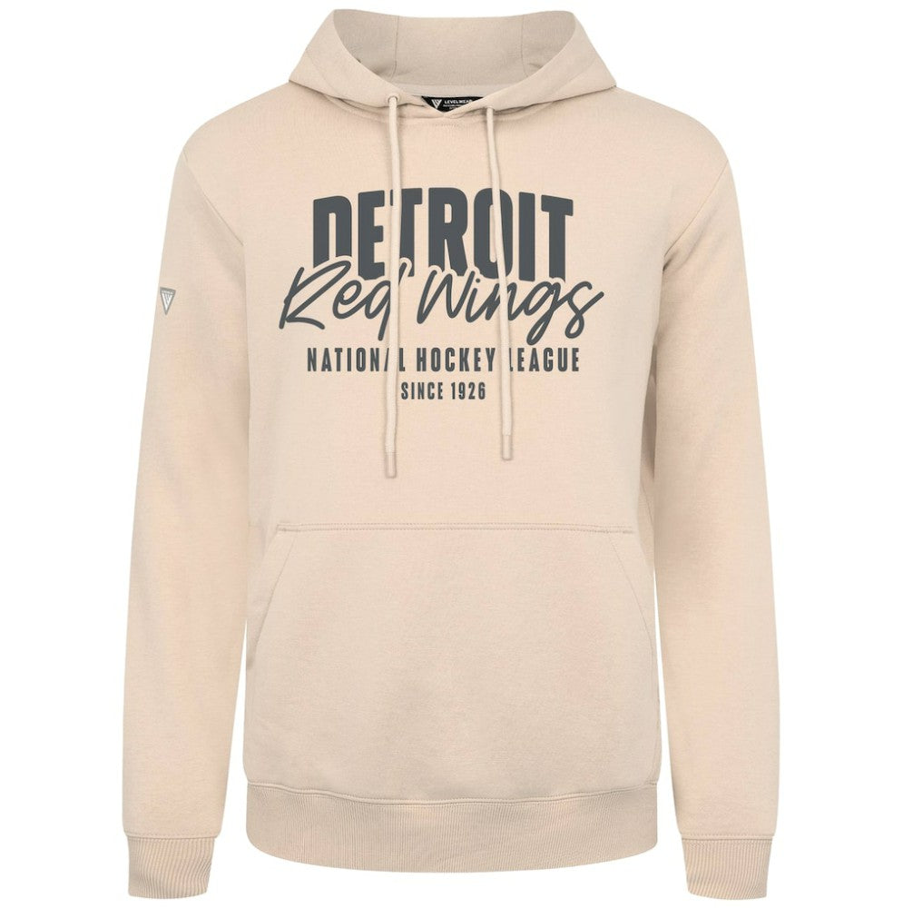 Detroit Red Wings Levelwear Podium Response Pullover Hoodie - Khaki - NHL 203092474