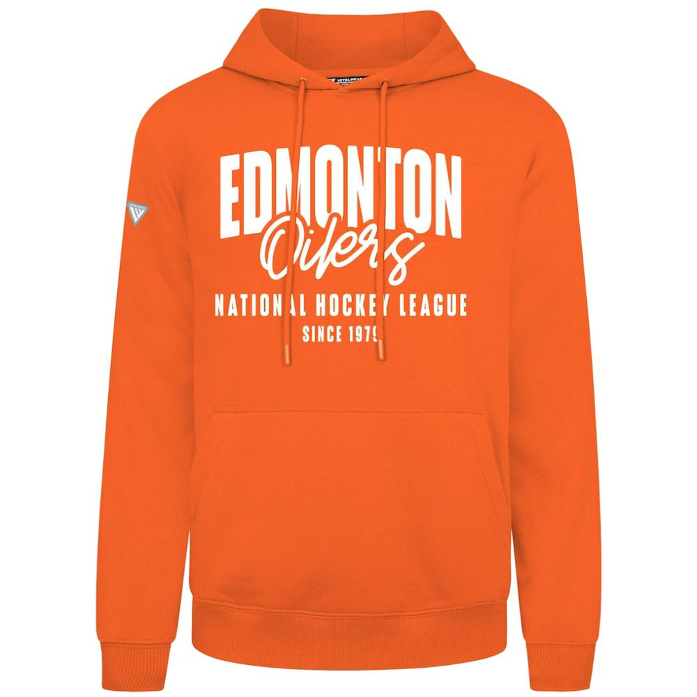 Edmonton Oilers Levelwear Podium Response Pullover Hoodie - Orange - NHL 203092476