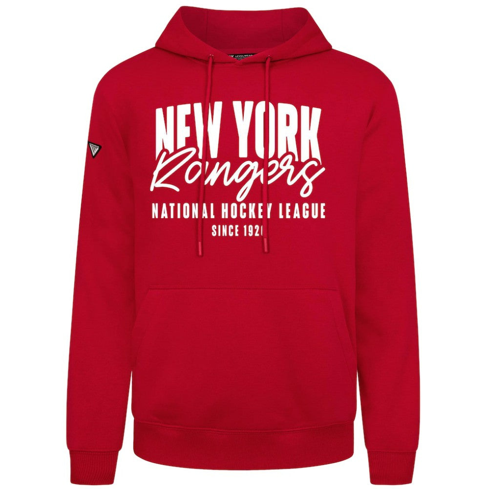 New York Rangers Levelwear Podium Response Pullover Hoodie - Red - NHL 203092477