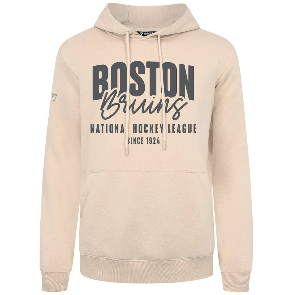Boston Bruins Levelwear Podium Response Pullover Hoodie - Khaki - NHL 203092491