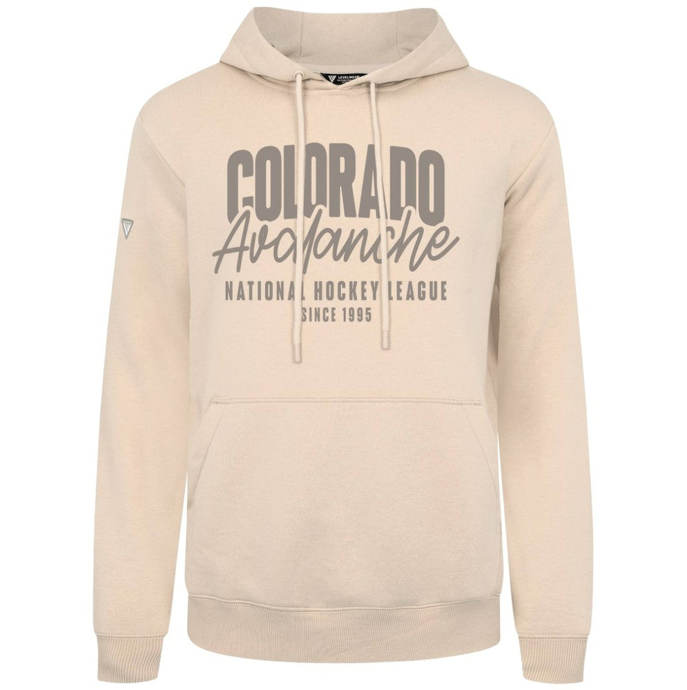 Colorado Avalanche Levelwear Podium Response Pullover Hoodie - Khaki - NHL 203092495