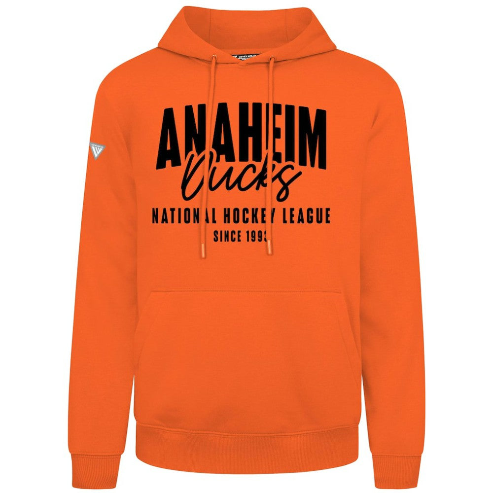 Anaheim Ducks Levelwear Podium Response Pullover Hoodie - Orange - NHL 203092496