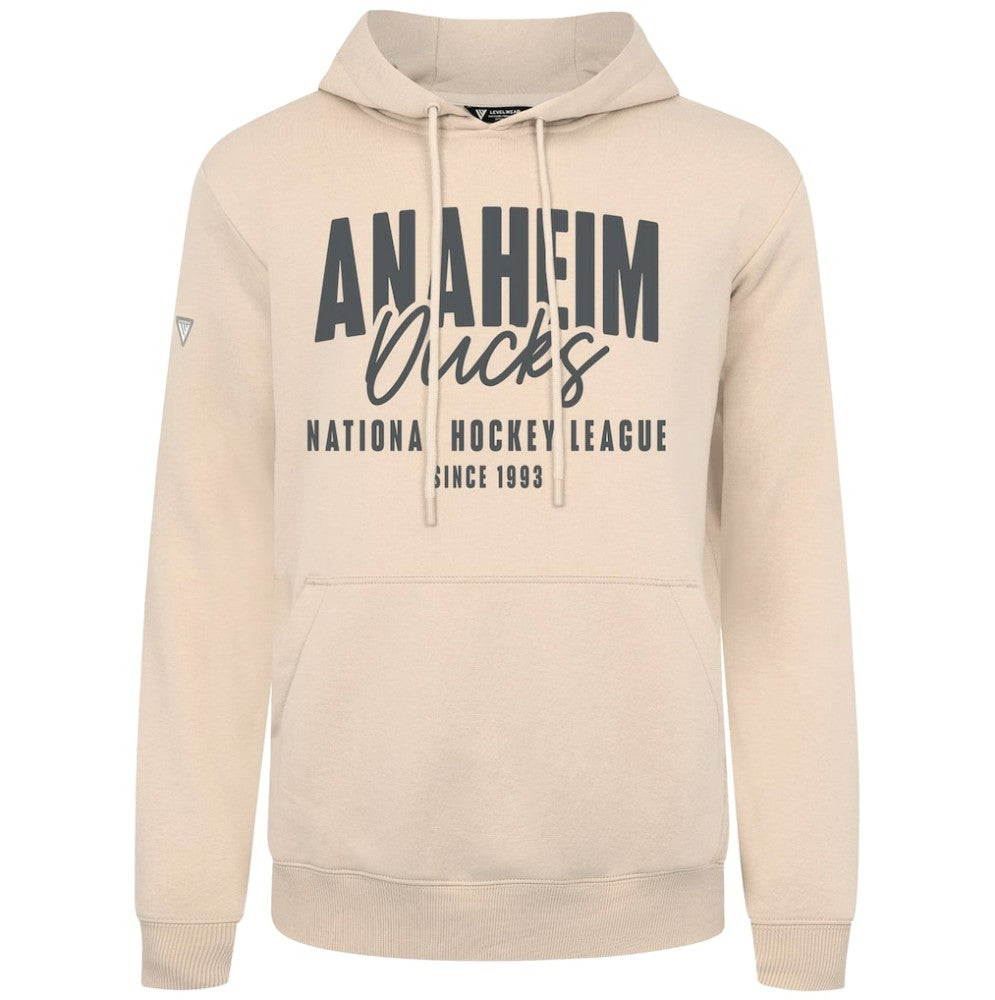 Anaheim Ducks Levelwear Podium Response Pullover Hoodie - Khaki - NHL 203092498